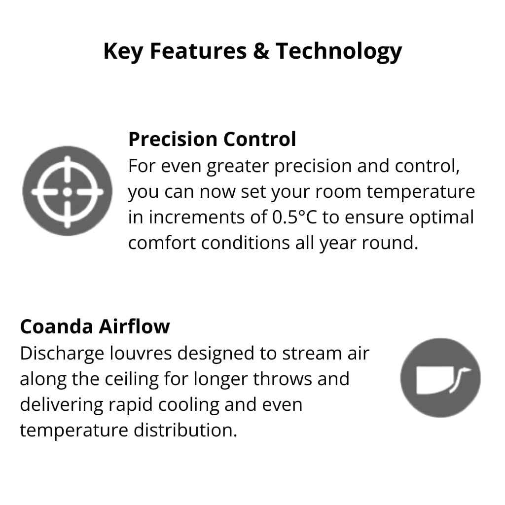 Daikin Cora Series - 8.1Kw Heating FTXM71U