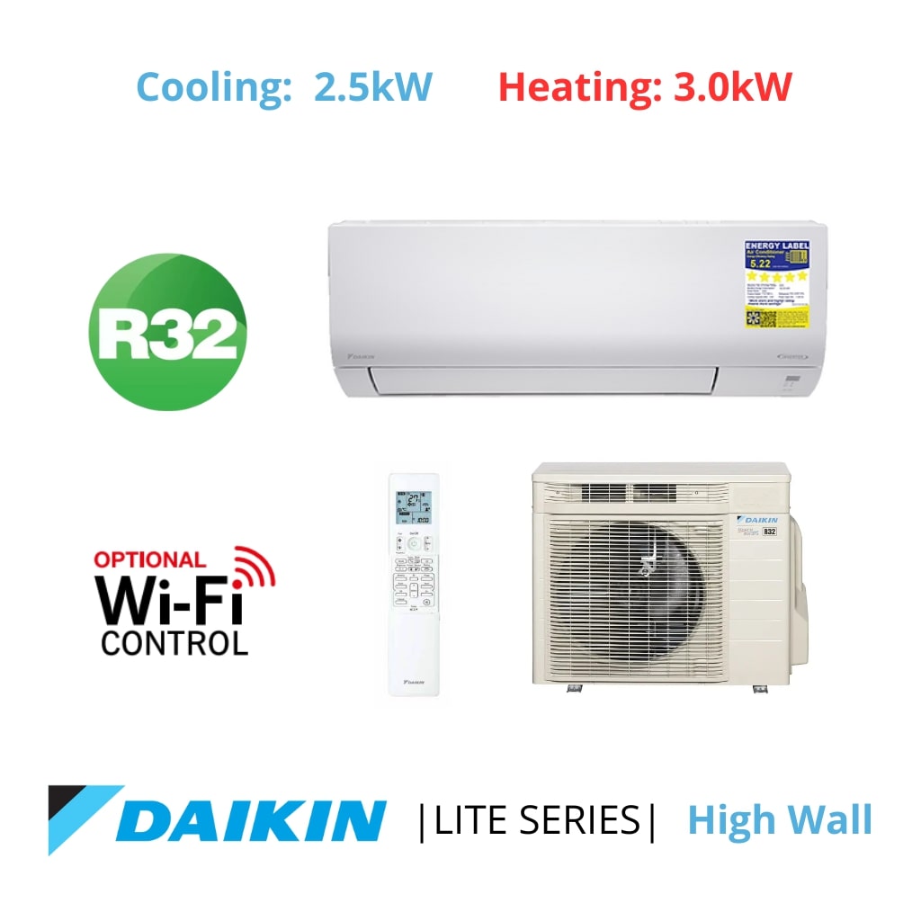 Daikin Lite FTXF25W with features