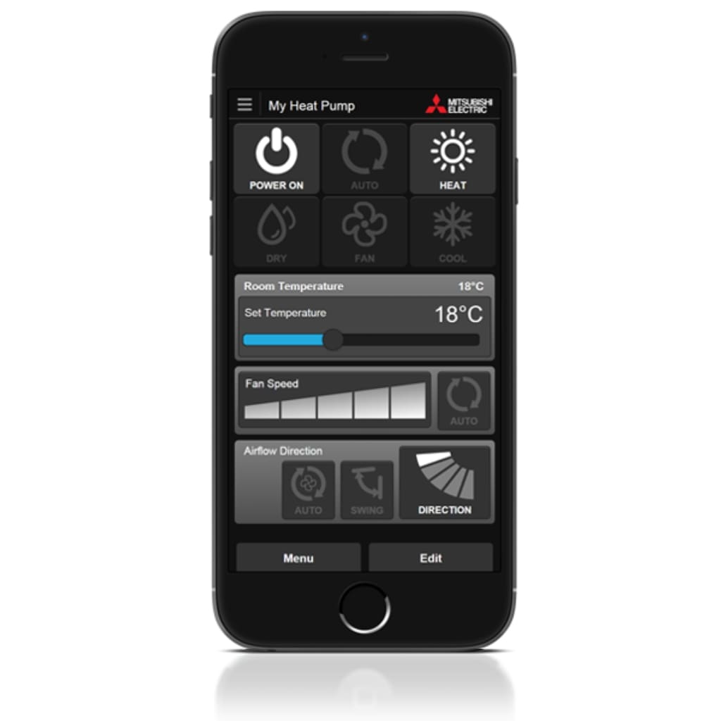 Mistubishi Electric wifi control app for mobile